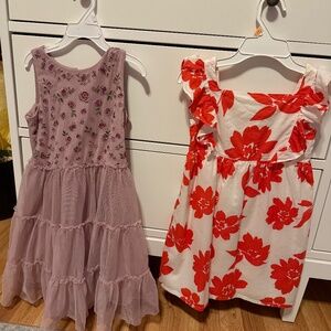 Two kids size 6 dresses